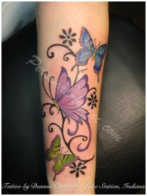 Butterflies and Swirls