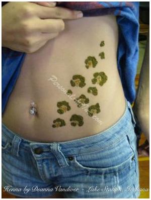 Temporary leopard spots